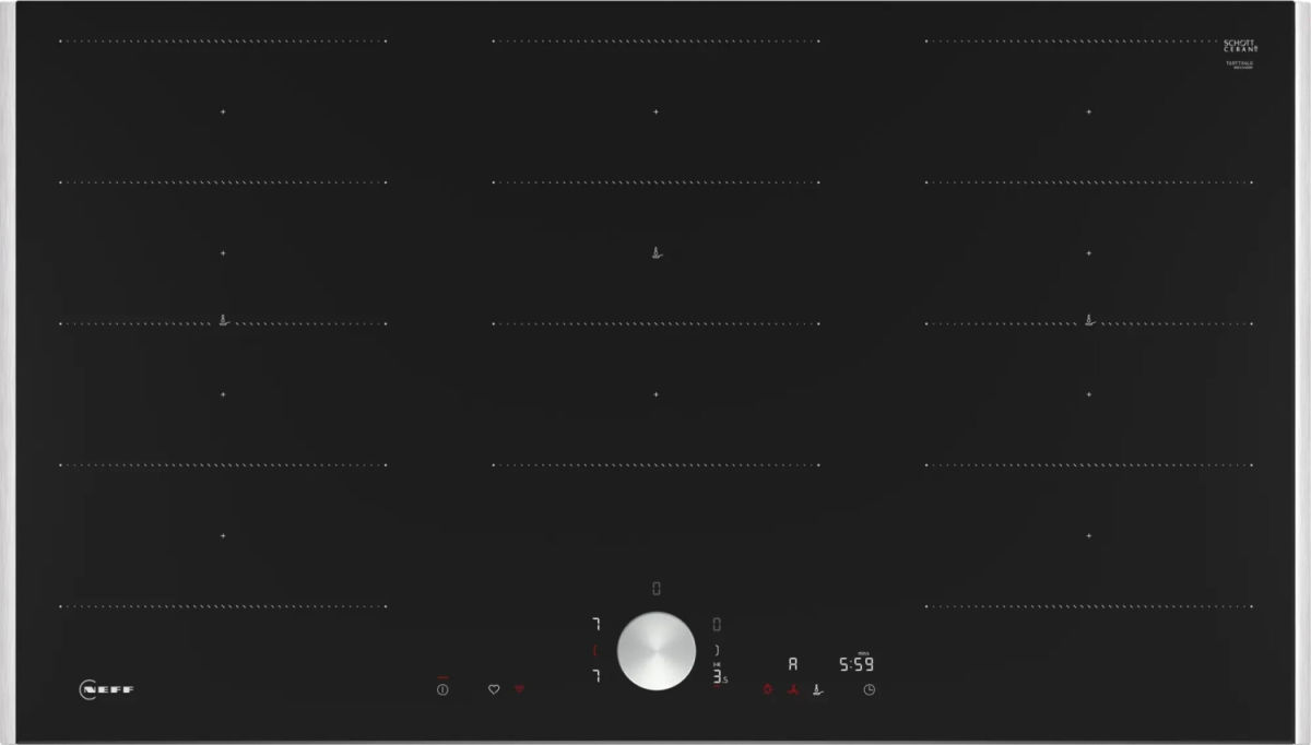 Neff T69TTX4L0 Induktionskochfeld Edelstahl 90cm autark