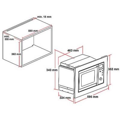 PKM MW800-20.8EB Einbau-Mikrowelle edelstahl gebürstet