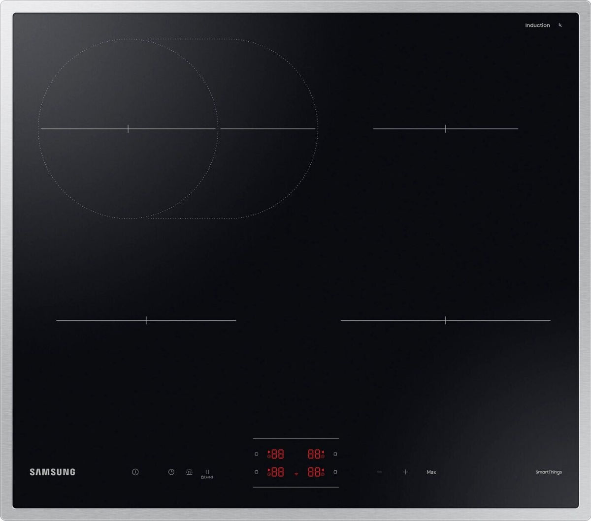 Samsung NZ64B4015HK/U1 Induktionskochfeld Edelstahl 60cm autark