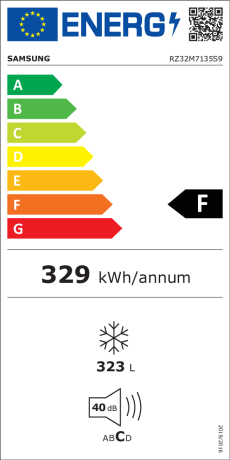 Samsung RZ32M7135S9 Gefrierschrank Edelstahl 315l EEK:F