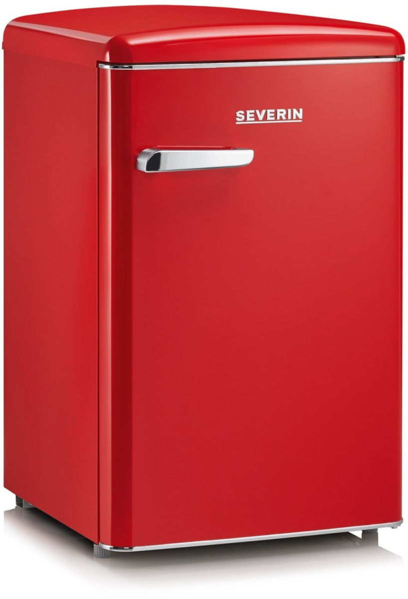 Severin RKS 8830 retro Kühlschrank rot EEK:D