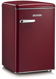 Severin RKS 8831 Retro Kühlschrank weinrot EEK:D