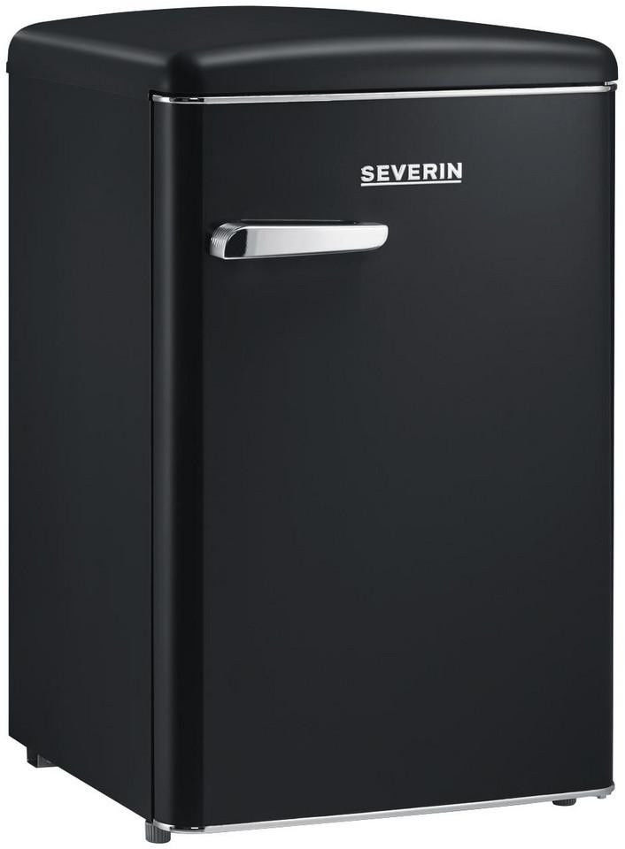 Severin RKS 8832 Retro Kühlschrank mattschwarz EEK:D