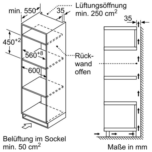 Siemens CM585AGS0 Einbau-Mikrowelle Heißluft 45cm Edelstahl