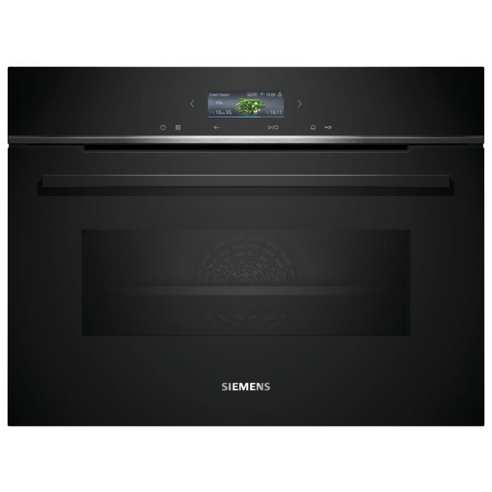 Siemens CM724G1B1 Kompaktbackofen mit Mikrowelle schwarz 45cm