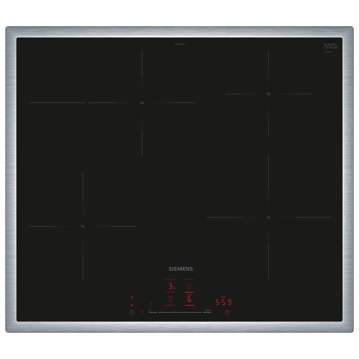 Siemens EH645HFB1E Induktionskochfeld Edelstahl 60cm autark