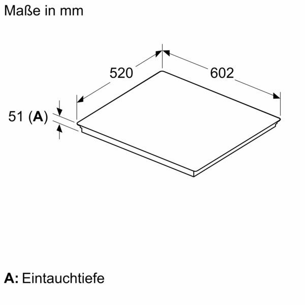 Siemens EX675HEC1E Induktionskochfeld mit Rahmen aufliegend 60cm autark