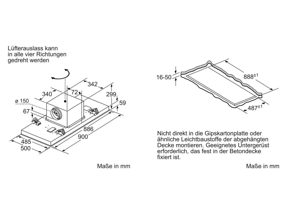 Siemens LR97CBS20 Deckenlüfter weiß 90cm EEK:A