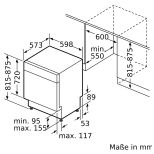 Siemens SN43ES16BE Unterbau-Geschirrspüler Edelstahl EEK:C