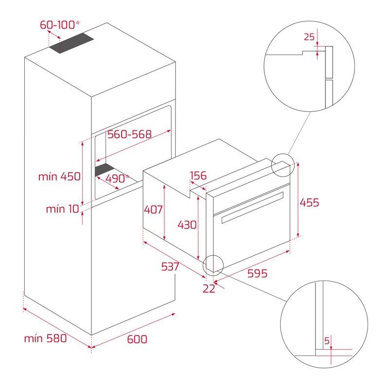 Teka MLC 844 Einbau-Mikrowelle schwarz