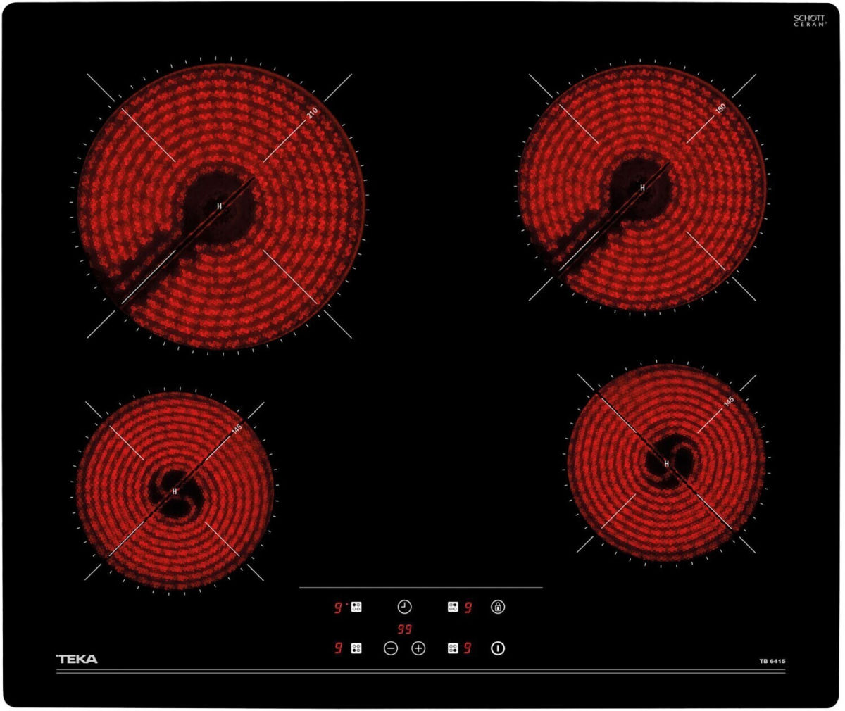 Teka TR 6415 Glaskeramikkochfeld Facette 60cm autark