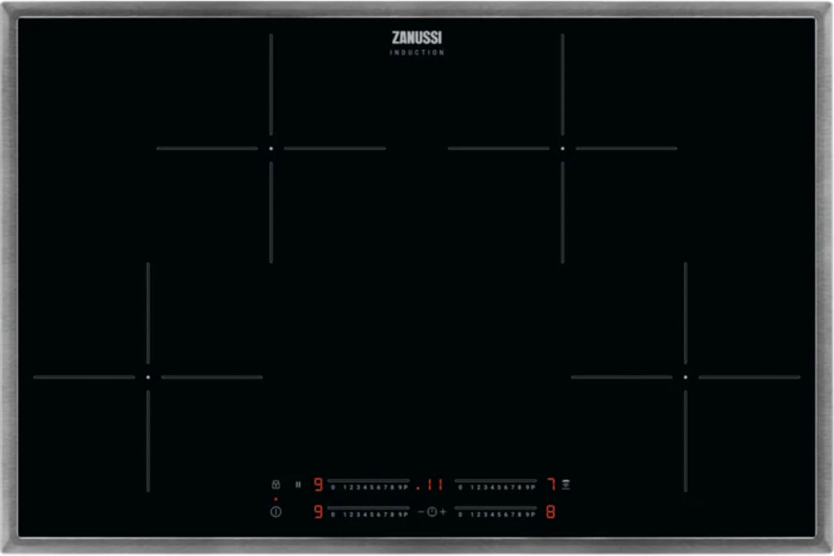 Zanussi ZITN844X Induktionskochfeld Edelstahlrahmen 80cm autark