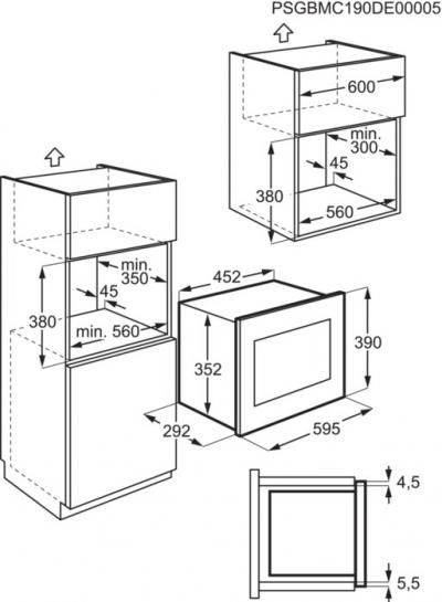 Zanussi ZMSN5SX Einbau-Mikrowelle