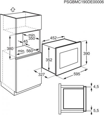 Zanussi ZMSN6DX Einbau-Mikrowelle